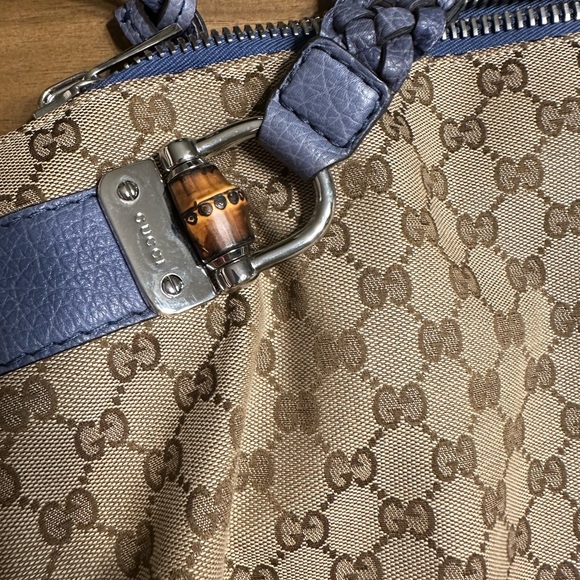 Gucci canvas horsebit hobo shoulder bag - Picture 5 of 12